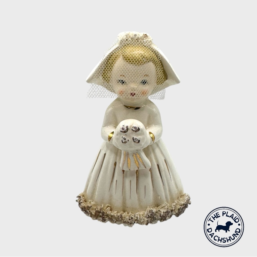 Vintage Bride Figurine with Veil